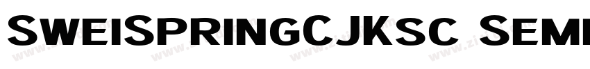 SweiSpringCJKsc Semi字体转换